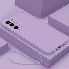 Funda Silicona Ultrafina Goma 360 Grados Carcasa S02 para Samsung Galaxy S24 5G Morado