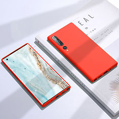 Funda Silicona Ultrafina Goma 360 Grados Carcasa S02 para Xiaomi Mi 10 Rojo