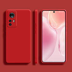Funda Silicona Ultrafina Goma 360 Grados Carcasa S02 para Xiaomi Mi 12 Pro 5G Rojo