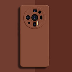 Funda Silicona Ultrafina Goma 360 Grados Carcasa S02 para Xiaomi Mi 12 Ultra 5G Marron