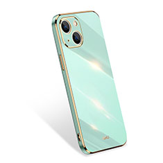 Funda Silicona Ultrafina Goma 360 Grados Carcasa S03 para Apple iPhone 15 Verde