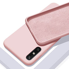 Funda Silicona Ultrafina Goma 360 Grados Carcasa S03 para Huawei Enjoy 10e Rosa