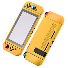 Funda Silicona Ultrafina Goma 360 Grados Carcasa S03 para Nintendo Switch Amarillo