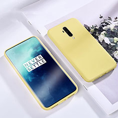 Funda Silicona Ultrafina Goma 360 Grados Carcasa S03 para OnePlus 7T Pro 5G Amarillo