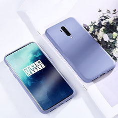 Funda Silicona Ultrafina Goma 360 Grados Carcasa S03 para OnePlus 7T Pro 5G Azul Cielo