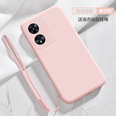 Funda Silicona Ultrafina Goma 360 Grados Carcasa S03 para Oppo A1 5G Rosa