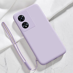 Funda Silicona Ultrafina Goma 360 Grados Carcasa S03 para Oppo A1 Pro 5G Purpura Claro