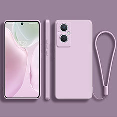 Funda Silicona Ultrafina Goma 360 Grados Carcasa S03 para Oppo Reno8 Z 5G Purpura Claro