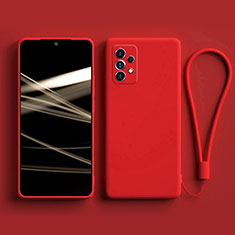 Funda Silicona Ultrafina Goma 360 Grados Carcasa S03 para Samsung Galaxy A52 5G Rojo
