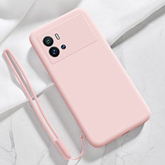 Funda Silicona Ultrafina Goma 360 Grados Carcasa S03 para Vivo iQOO 9 Pro 5G Rosa