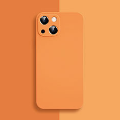 Funda Silicona Ultrafina Goma 360 Grados Carcasa S04 para Apple iPhone 14 Plus Naranja