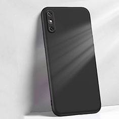 Funda Silicona Ultrafina Goma 360 Grados Carcasa S04 para Huawei Enjoy 10e Negro