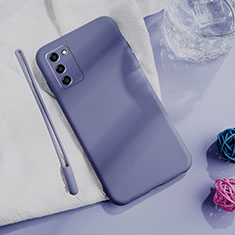 Funda Silicona Ultrafina Goma 360 Grados Carcasa S04 para Oppo A55 5G Gris Lavanda