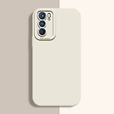 Funda Silicona Ultrafina Goma 360 Grados Carcasa S04 para Oppo Reno6 Pro 5G India Blanco