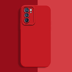 Funda Silicona Ultrafina Goma 360 Grados Carcasa S04 para Oppo Reno6 Pro 5G India Rojo