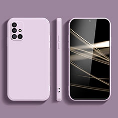 Funda Silicona Ultrafina Goma 360 Grados Carcasa S04 para Samsung Galaxy A71 4G A715 Purpura Claro