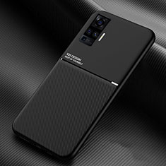 Funda Silicona Ultrafina Goma 360 Grados Carcasa S04 para Vivo X50 Pro 5G Negro