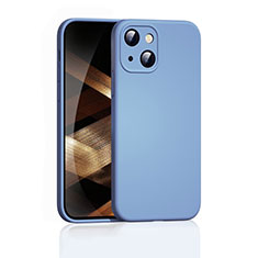 Funda Silicona Ultrafina Goma 360 Grados Carcasa S05 para Apple iPhone 15 Azul Cielo