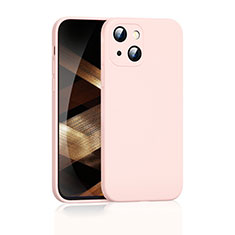 Funda Silicona Ultrafina Goma 360 Grados Carcasa S05 para Apple iPhone 15 Oro Rosa