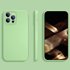 Funda Silicona Ultrafina Goma 360 Grados Carcasa S05 para Apple iPhone 16 Pro Verde