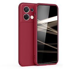 Funda Silicona Ultrafina Goma 360 Grados Carcasa S05 para Oppo Reno8 5G Rojo