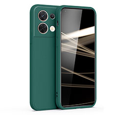 Funda Silicona Ultrafina Goma 360 Grados Carcasa S05 para Oppo Reno8 Pro+ Plus 5G Verde