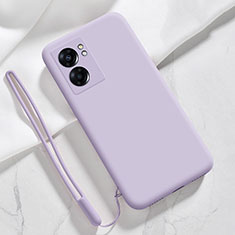 Funda Silicona Ultrafina Goma 360 Grados Carcasa S05 para Realme Q5i 5G Purpura Claro