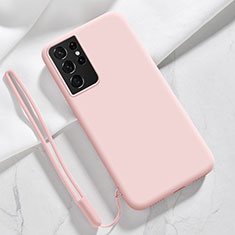 Funda Silicona Ultrafina Goma 360 Grados Carcasa S05 para Samsung Galaxy S22 Ultra 5G Rosa