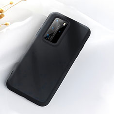 Funda Silicona Ultrafina Goma 360 Grados Carcasa S07 para Huawei P40 Pro Negro