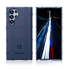 Funda Silicona Ultrafina Goma 360 Grados Carcasa S07 para Samsung Galaxy S21 Ultra 5G Azul