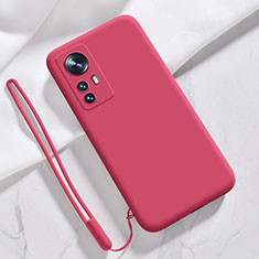 Funda Silicona Ultrafina Goma 360 Grados Carcasa S07 para Xiaomi Mi 12 5G Rojo