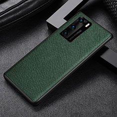 Funda Silicona Ultrafina Goma 360 Grados Carcasa S08 para Huawei P40 Verde