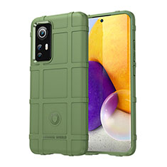 Funda Silicona Ultrafina Goma 360 Grados Carcasa S08 para Xiaomi Mi 12 Pro 5G Verde