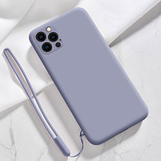 Funda Silicona Ultrafina Goma 360 Grados Carcasa S09 para Apple iPhone 13 Pro Gris