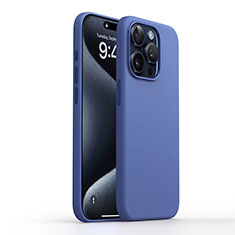 Funda Silicona Ultrafina Goma 360 Grados Carcasa YK1 para Apple iPhone 16 Pro Azul