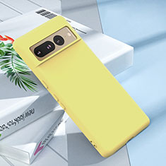 Funda Silicona Ultrafina Goma 360 Grados Carcasa YK1 para Google Pixel 7 Pro 5G Amarillo