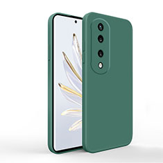 Funda Silicona Ultrafina Goma 360 Grados Carcasa YK1 para Huawei Honor 70 5G Verde Noche