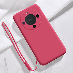 Funda Silicona Ultrafina Goma 360 Grados Carcasa YK1 para Huawei Mate 60 Pro+ Plus Rojo