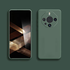 Funda Silicona Ultrafina Goma 360 Grados Carcasa YK1 para Huawei Mate 60 RS Ultimate Verde Noche