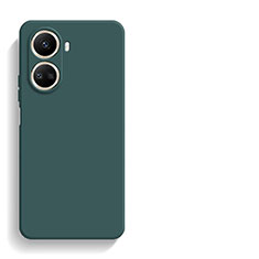 Funda Silicona Ultrafina Goma 360 Grados Carcasa YK1 para Huawei Nova 10 SE Verde Noche