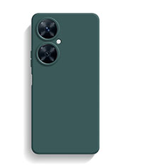 Funda Silicona Ultrafina Goma 360 Grados Carcasa YK1 para Huawei Nova 11i Verde Noche