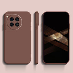 Funda Silicona Ultrafina Goma 360 Grados Carcasa YK1 para OnePlus 12R 5G Marron