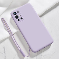 Funda Silicona Ultrafina Goma 360 Grados Carcasa YK1 para OnePlus 9R 5G Purpura Claro