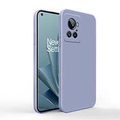 Funda Silicona Ultrafina Goma 360 Grados Carcasa YK1 para OnePlus Ace 5G Gris Lavanda