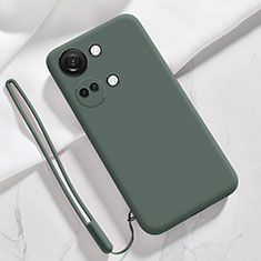 Funda Silicona Ultrafina Goma 360 Grados Carcasa YK1 para OnePlus Nord 3 5G Verde Noche