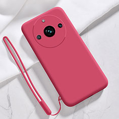 Funda Silicona Ultrafina Goma 360 Grados Carcasa YK1 para Realme 11 Pro 5G Rojo