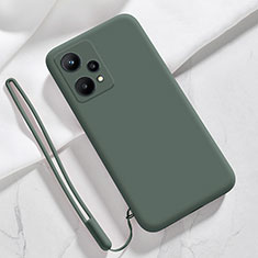 Funda Silicona Ultrafina Goma 360 Grados Carcasa YK1 para Realme 9 Pro+ Plus 5G Verde Noche