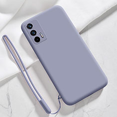 Funda Silicona Ultrafina Goma 360 Grados Carcasa YK1 para Realme GT 5G Gris Lavanda