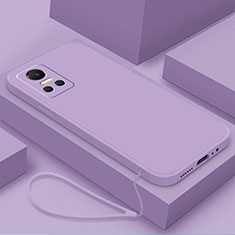 Funda Silicona Ultrafina Goma 360 Grados Carcasa YK1 para Realme GT Neo3 5G Purpura Claro