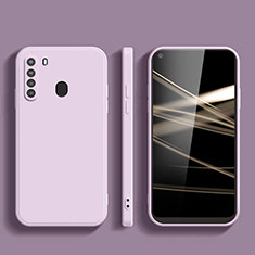 Funda Silicona Ultrafina Goma 360 Grados Carcasa YK1 para Samsung Galaxy A21 Purpura Claro